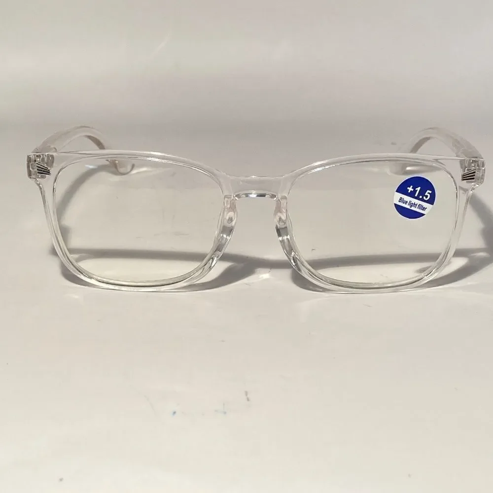 1506 Colette 1.5 Clear Reading Glasses Soft Butterfly Readers NWT